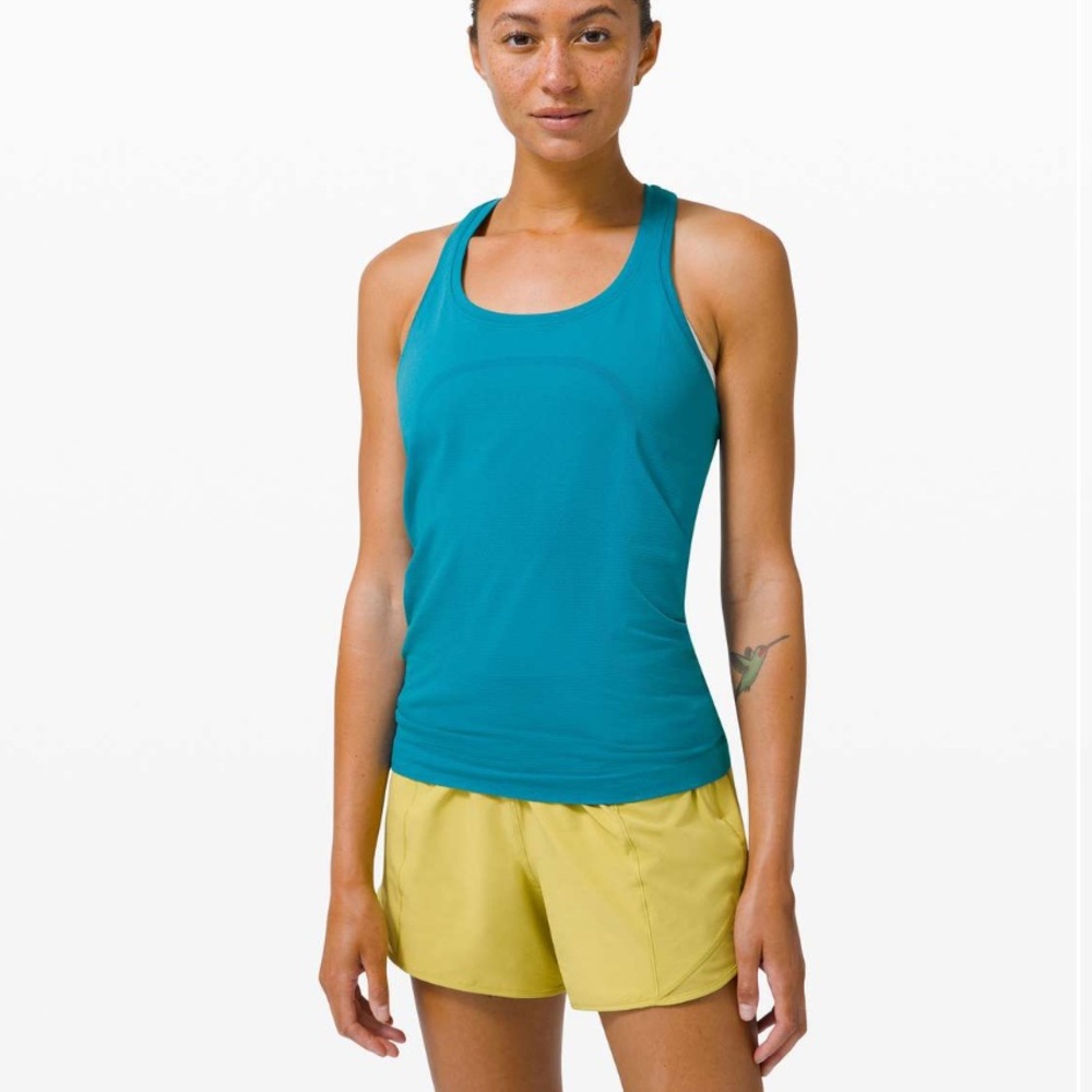 lululemon Swiftly Tech Racerback 2.0, Hawaiian Blue, Size 6
